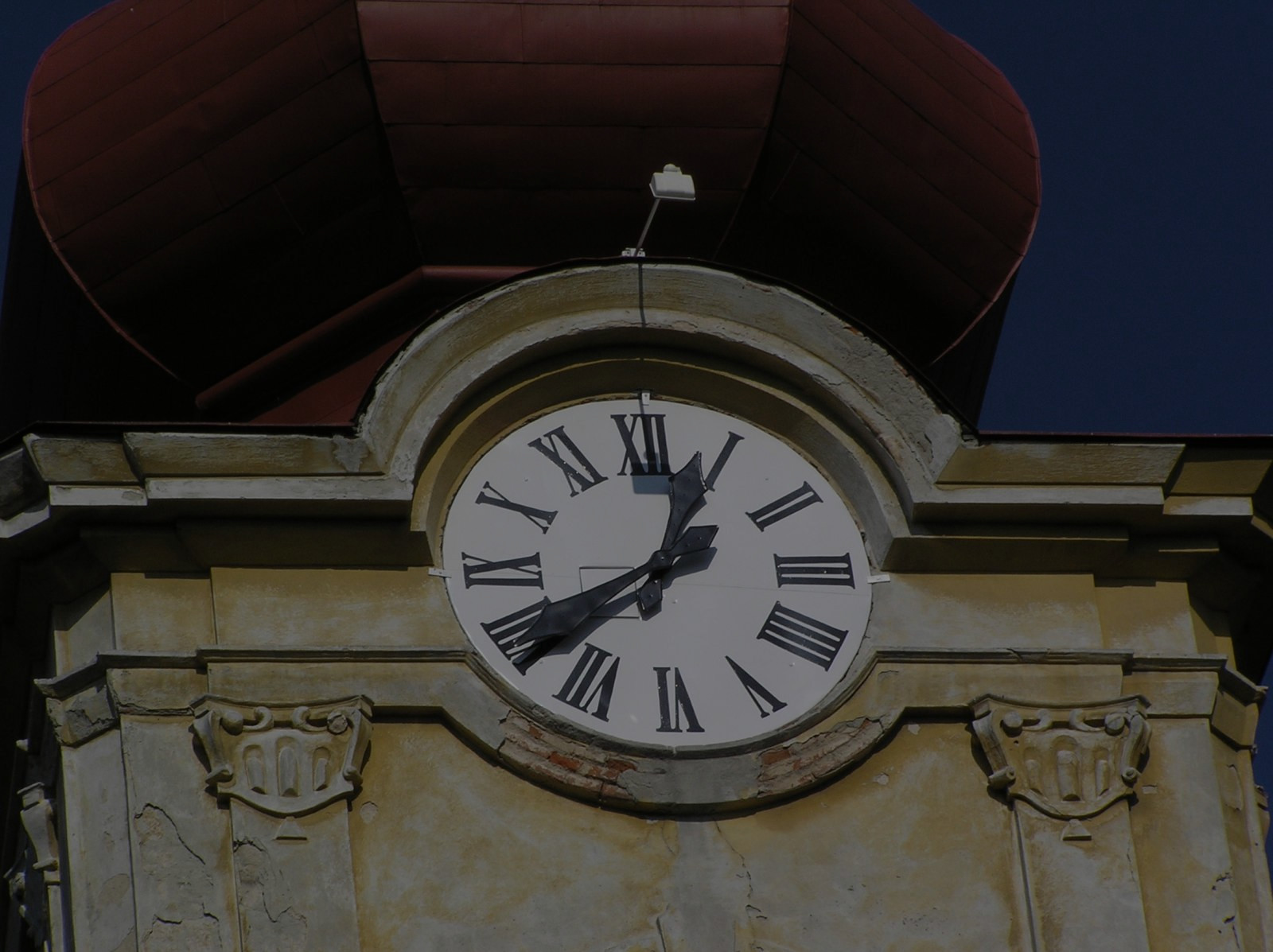 Detail věžních hodin
